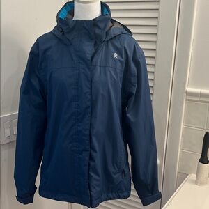 Little Donkey Andy Blue Lightweight Hooded Rain Jacket